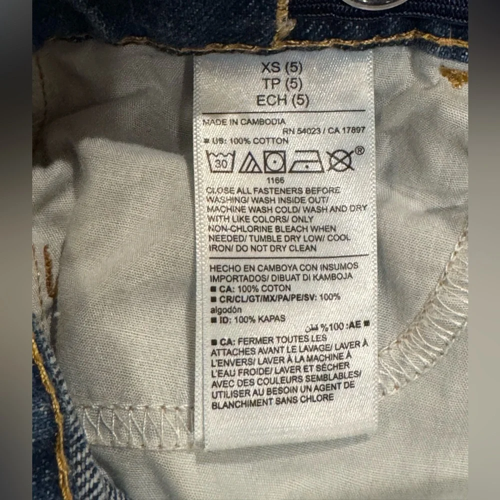 Old Navy Blue Denim Mini Skirt girls sz 5 - Picture 4 of 5